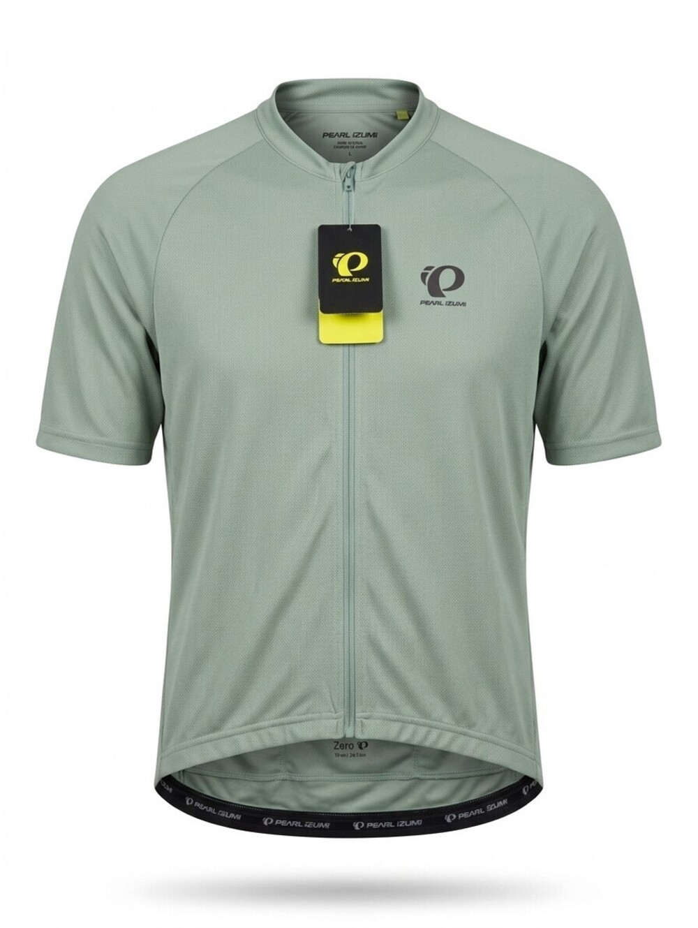 Pearl Izumi Quest Short Sleeve Cycling Jersey Mens L Green Bay Full Zip Bike NWT